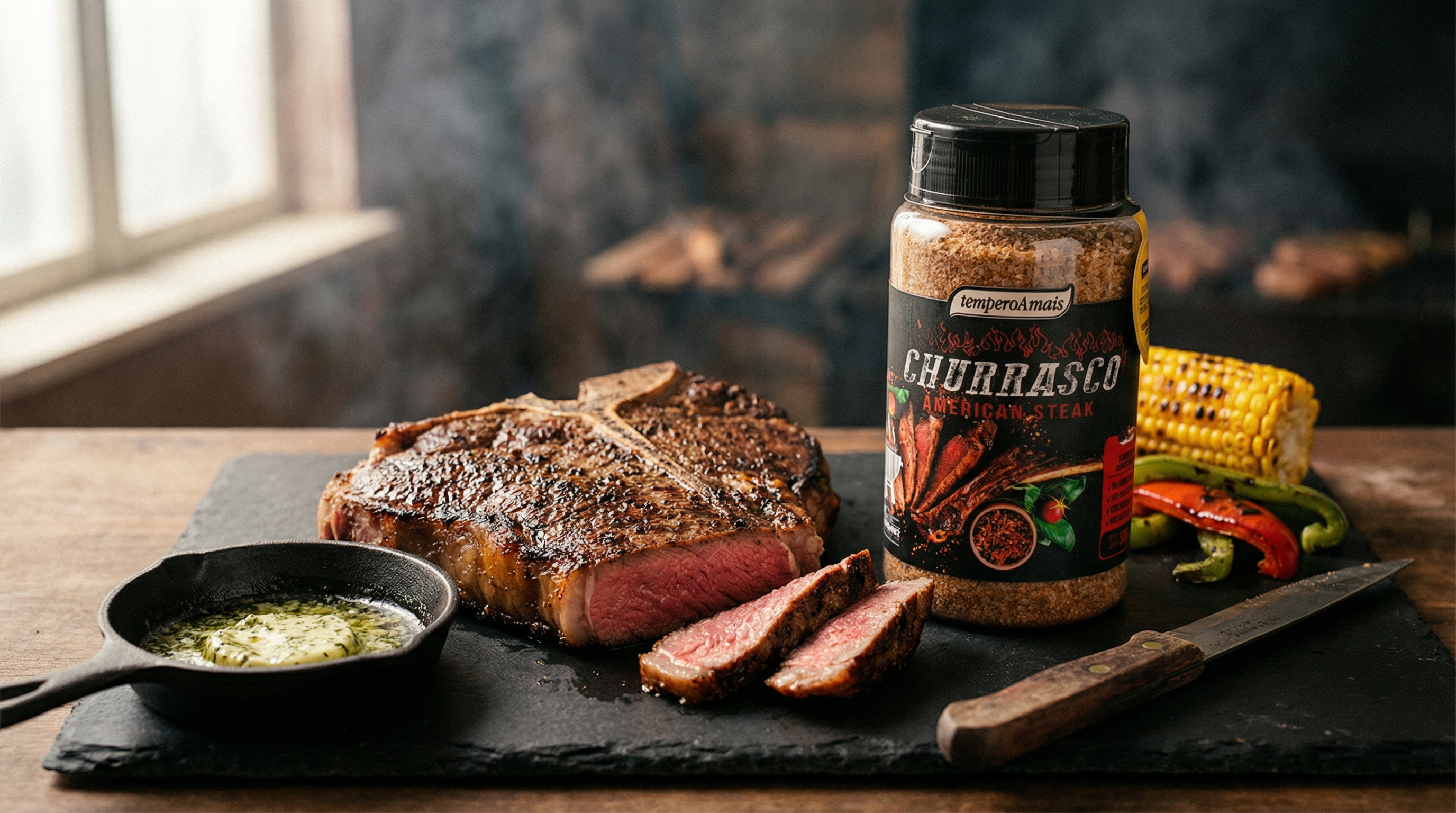 Churrasco com tempero American Steak Tempero A mais